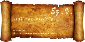 Száraz Virág névjegykártya